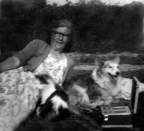 Winifred and her dog and cat
