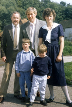 Garston Phillips (Friend of the family and Godfather to Alex) Philip Edward Holland, Heather Dawn Holland and children