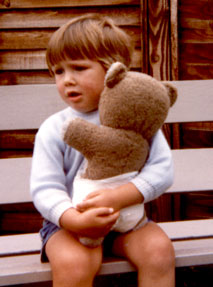 Richard with his Teddy Bear
