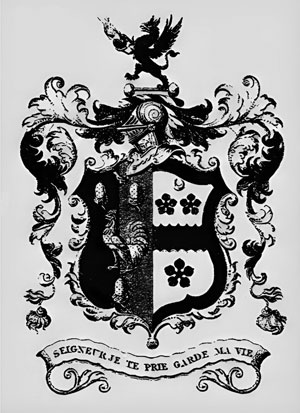The Armorial Bearings of the Pidcock family.