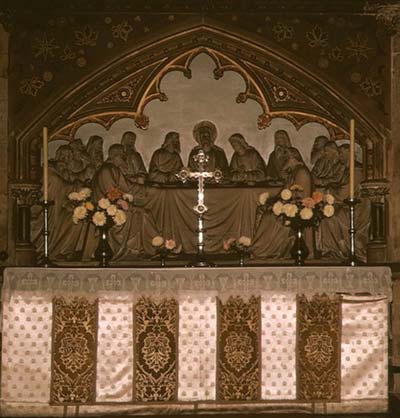 Holy Trinty, Shrubhill - Altar inside - prior to its demolision, in 1969