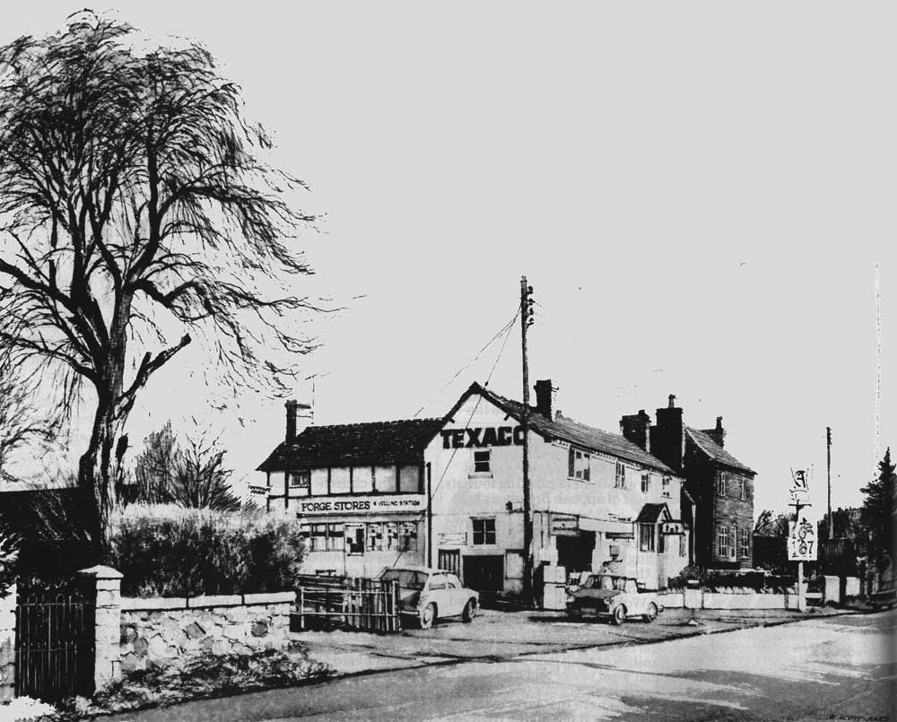 The Forge Stores & Texaco Station at Broadwas.