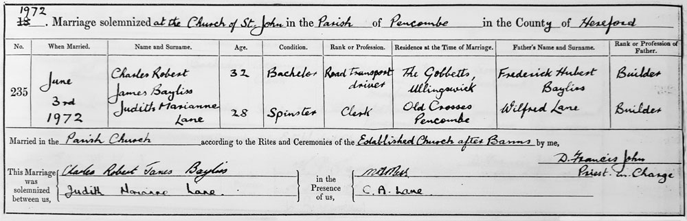 Marriage Certificate