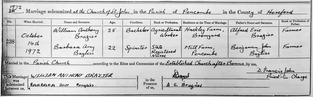 Marriage Certificate