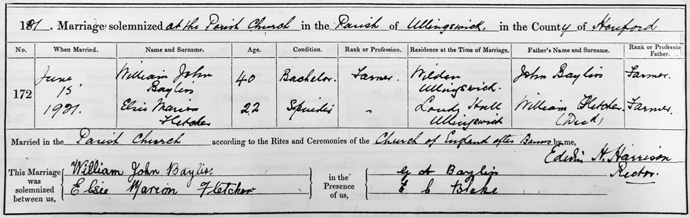 Marriage Certificate