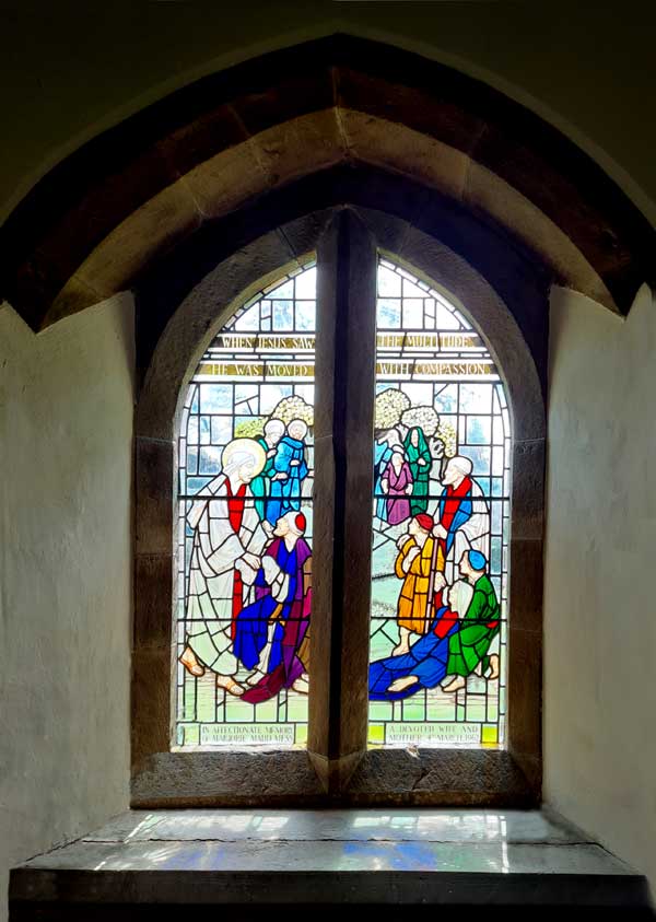 St. Lukes, Ullingswick, Herefordshire - South window dedicated to Marjorie Maud Mess.