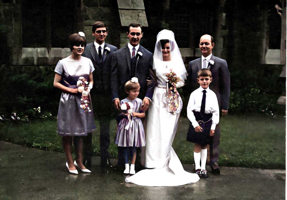Raymond and Pauline(King) Roberts, on their wedding day in 1965.