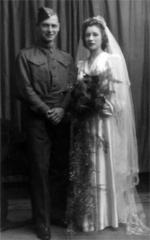 Marriage of Norman Watkins to Peggy Obrey