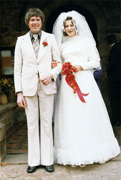 Philip Edward & Heather Dawn (Baillie) Holland, wedding.