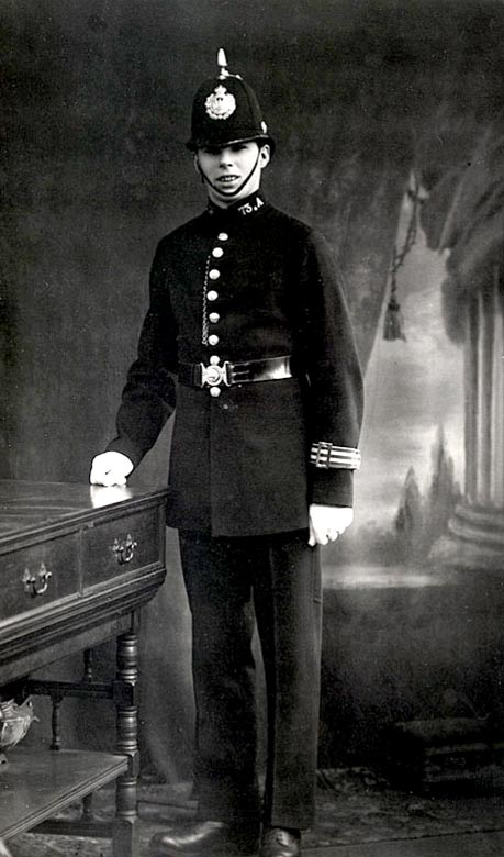 Reg Jones in his Police uniform