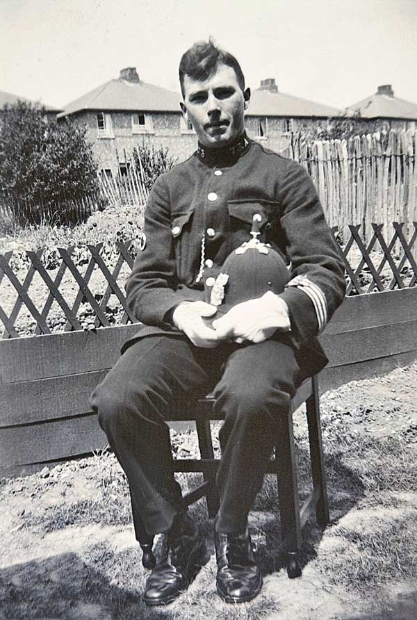 Another photo of my uncle Reg at his home, 62 Scribers Lane, Birmingham.
