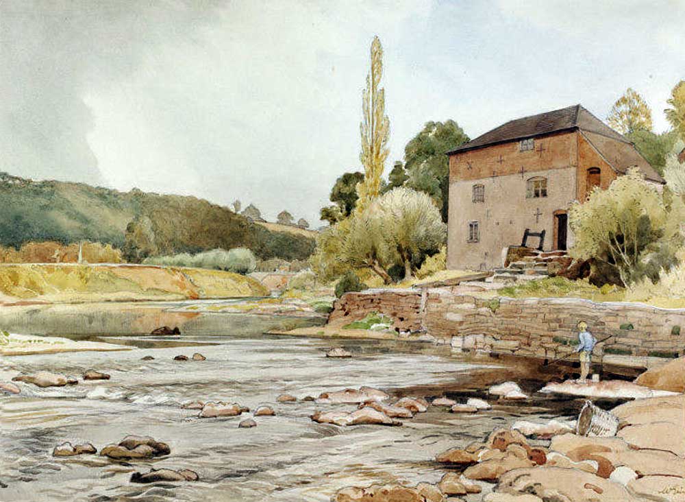 Knightwick Mill -1940, by William Grimmond.