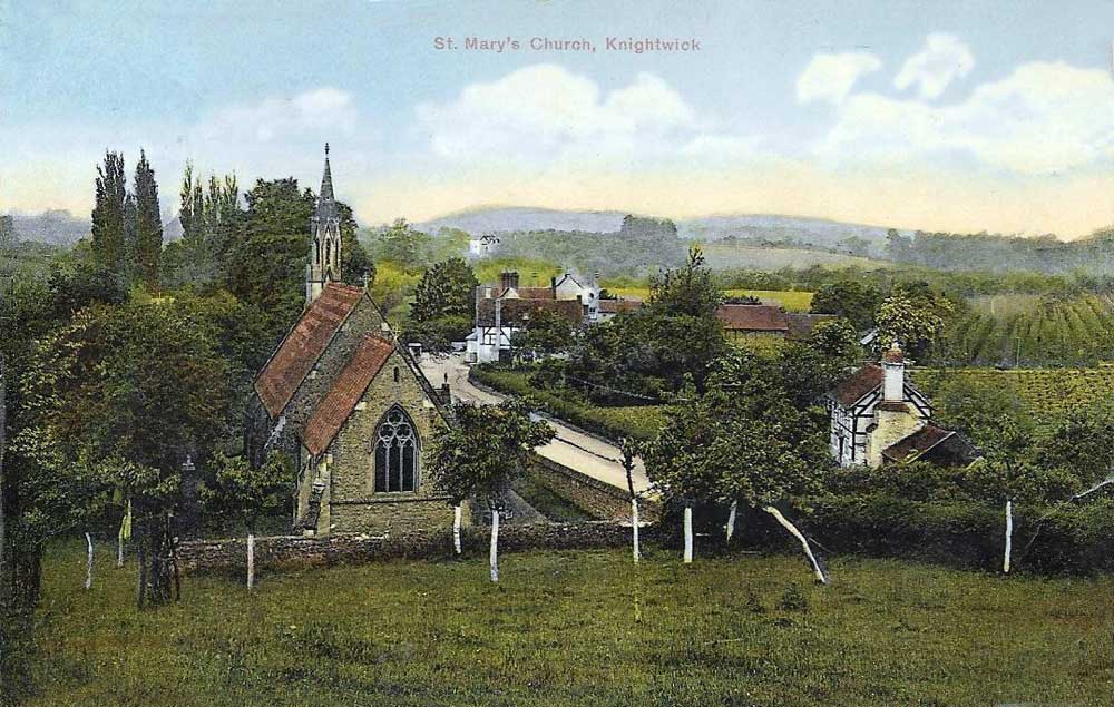 St Mary's Church, Knightwick - Post Card