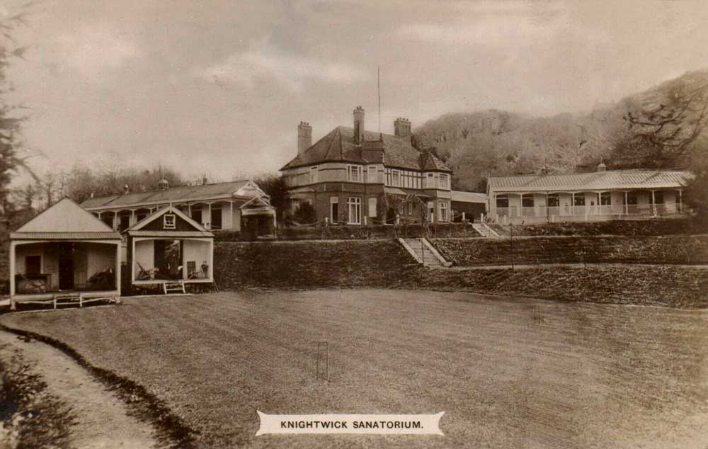 Knightwick Sanatorium and croquet court.