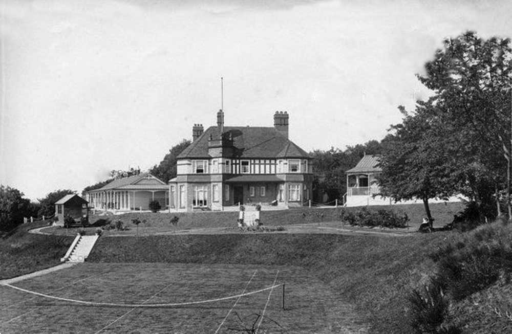 Tennis Courts, at Knightwick Sanatorium.