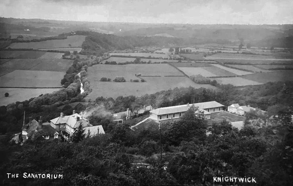 View of Knightwick Sanatorium - Post Card