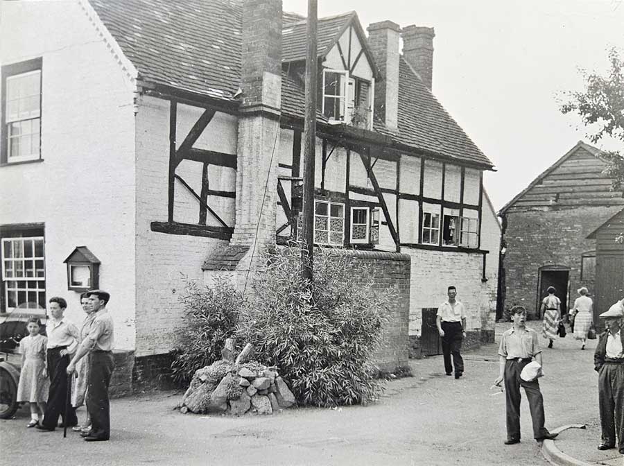 Photo of the side of the east side of the Talbot Hotel, 17th July, 1955.