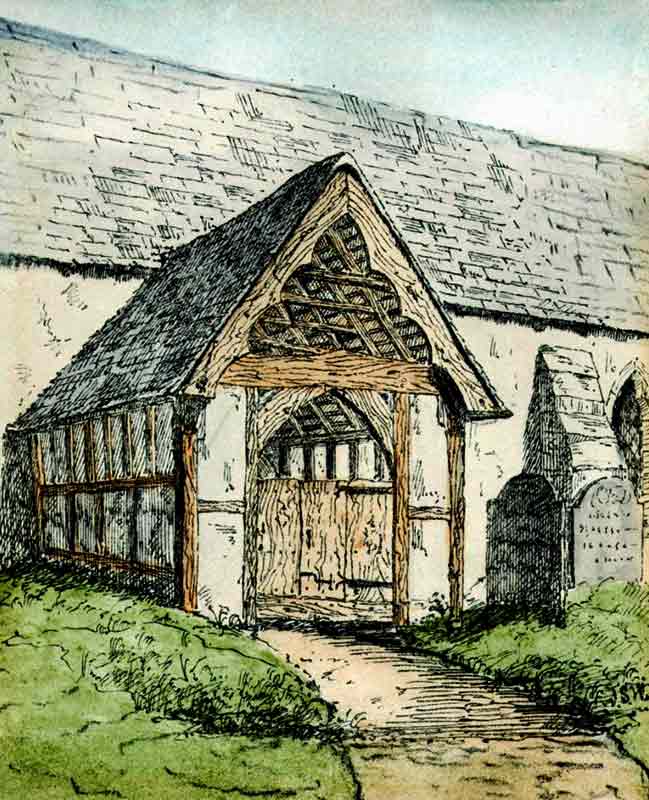 Original Knightwick Church - Porch