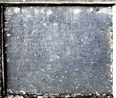 Catherine (Parry) Wilkins - monument.