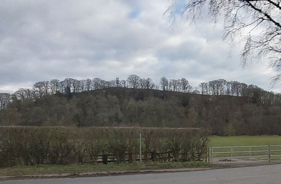 Osebury Rock, on the Teme, at Knightwick.