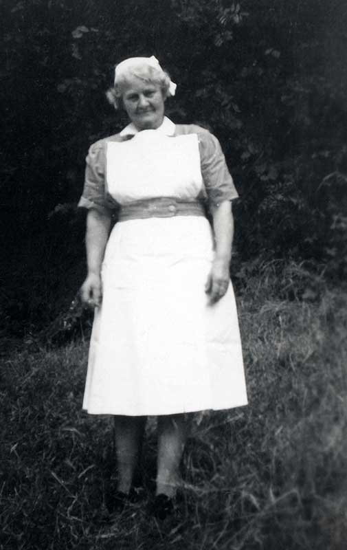 Nurse at the Sanatorium, Knightwick circa 1952.